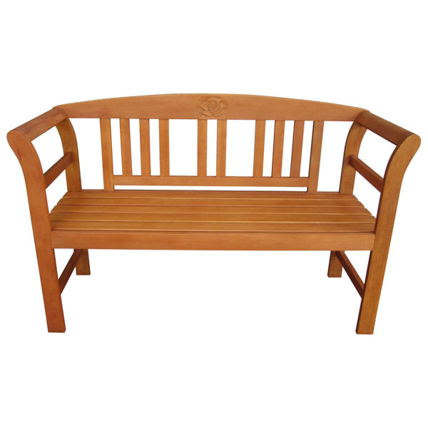 Dakota Fields Garden bench made of solid wood & Reviews Wayfair.co.uk